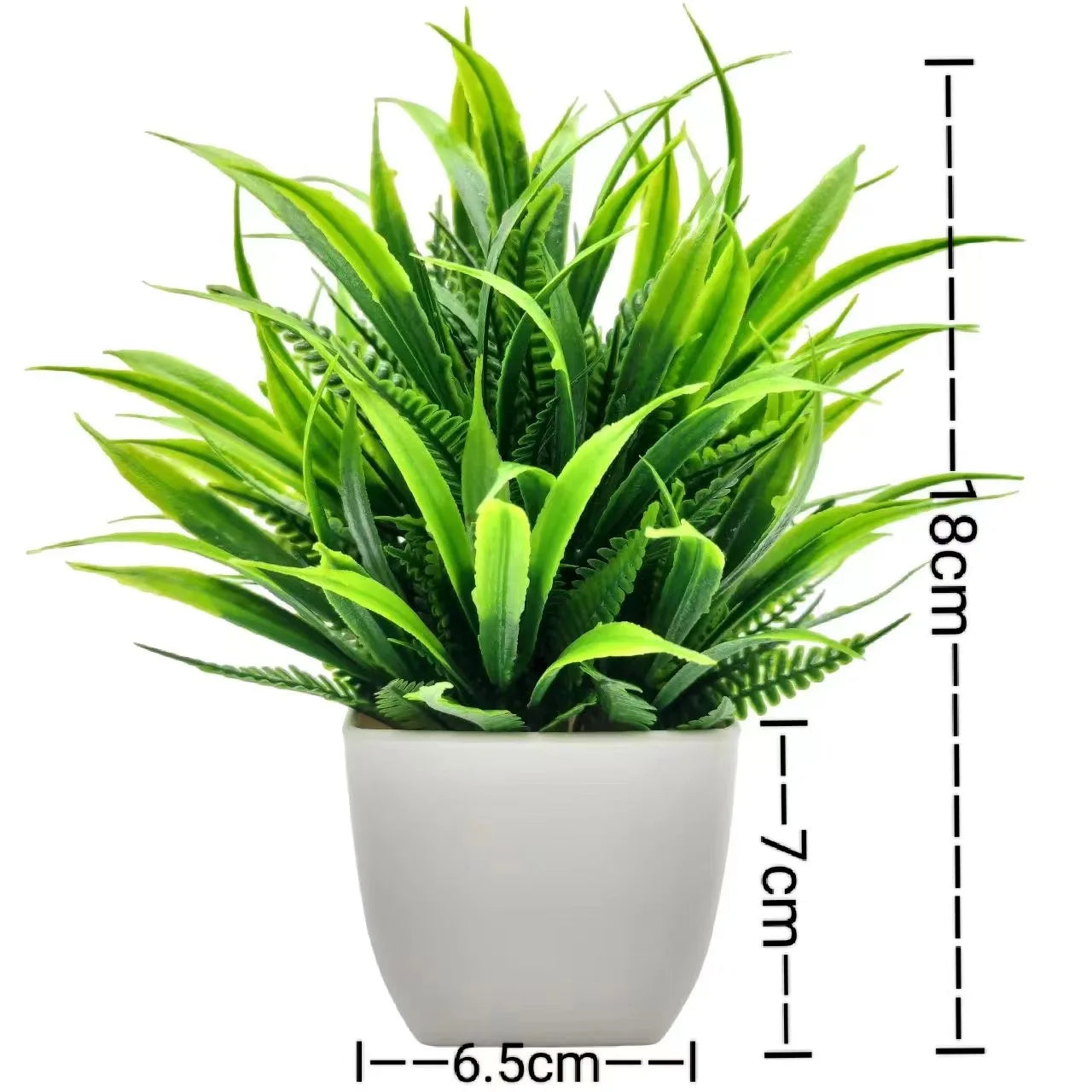 Artificial Plants with Plastics Pots