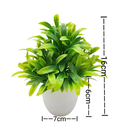 Artificial Plants with Plastics Pots